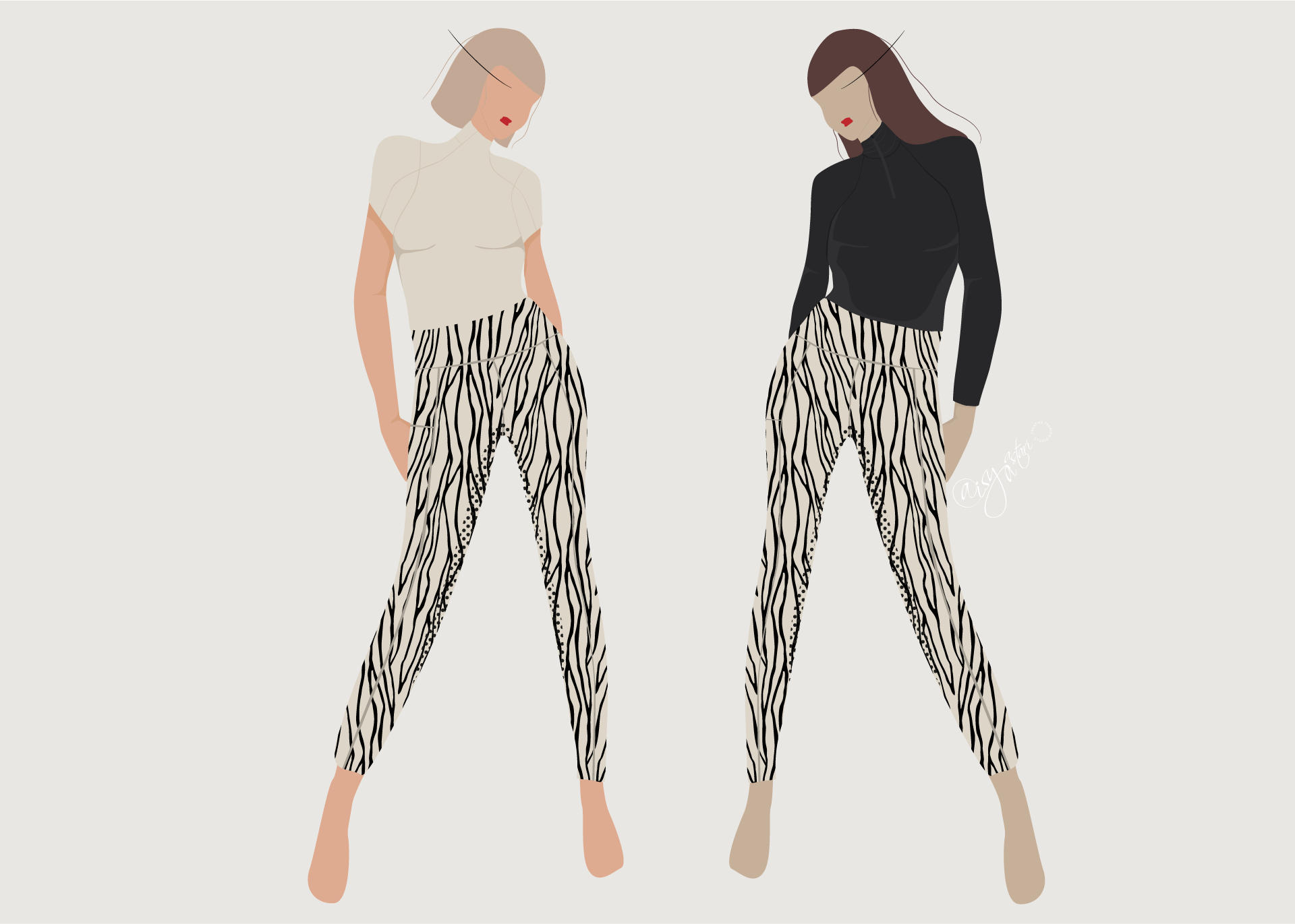 A Compilation of Fashion Sketches
